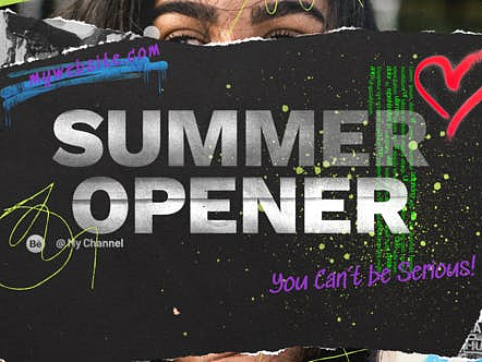 AE模板|活力撕纸效果动态文本元素视觉效果动画标题