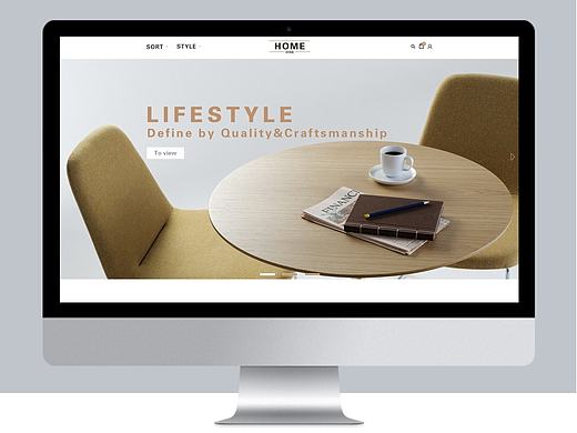 web 网页-网络主页-家具类 简约风格（个人主页-ZMjExMDIzMDA=） - 企业官网 - 站酷设计师王鉄柱原创素材 - 站酷ZCOOL