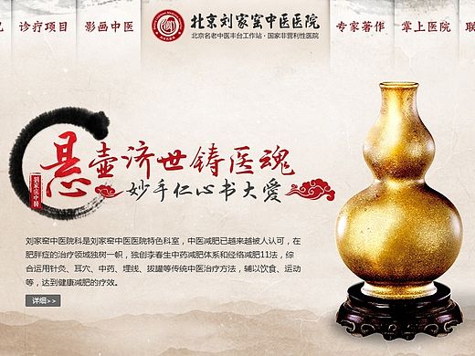 刘家窑中医医院官网几年前的界面设计