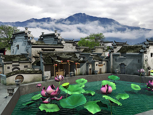 徽派建筑（个人主页-ZMjIwMDI3NTI=） - 场景 - 站酷设计师娜乐多原创素材 - 站酷ZCOOL