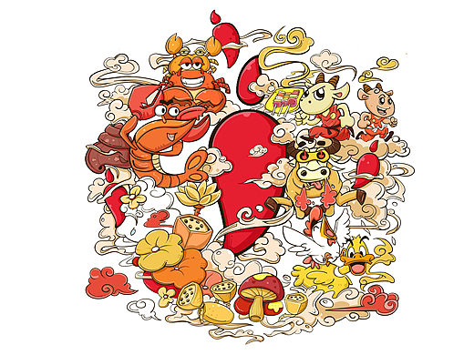 北京麻辣系列墙绘方案