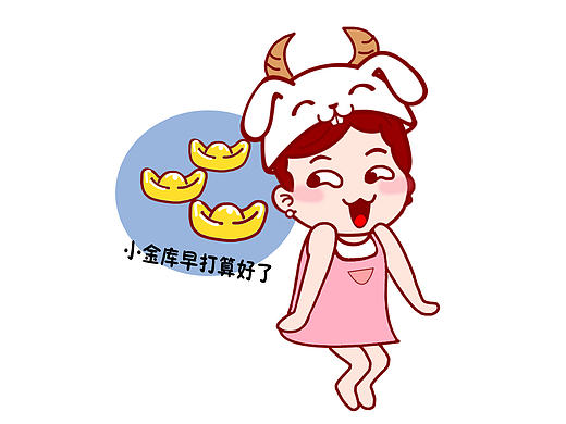 十二星座形象设计|卡通人物可爱形象|金牛座兔兔