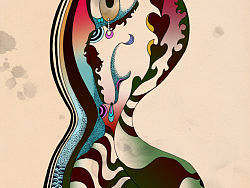 《妖娆》-背影（个人主页-ZNzQ0NTU2） - 商业插画 - 站酷设计师墨影疏原创素材 - 站酷ZCOOL