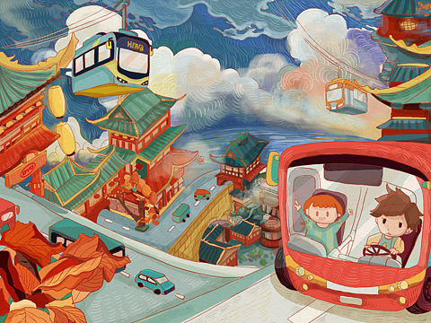 e域之城,巴士载梦