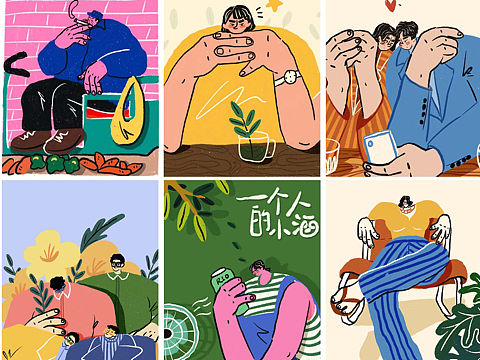插画|近期的风格化人物练习总结