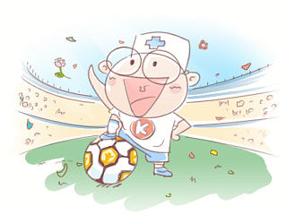 那年那天的的那个足球之夜（个人主页-ZNjY1MDk4OA==） - 商业插画 - 站酷设计师猪头小队长2号原创素材 - 站酷ZCOOL