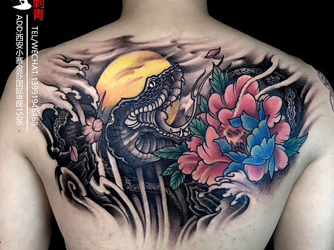 西安纹身修改作品