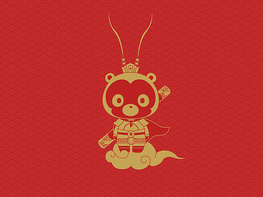 百度熊 猴年红包