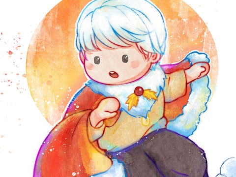 procreate仿水彩风格｜光遇同人