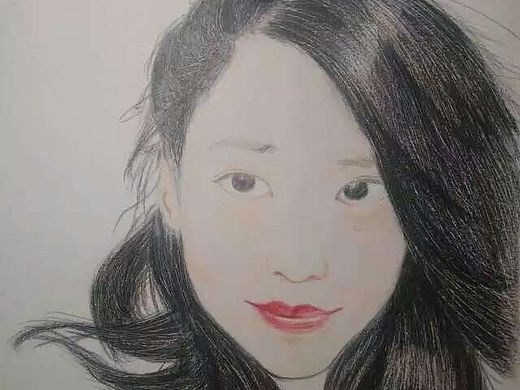 人物肖像 练习 铅笔 彩色铅笔 色铅笔 女性 女生
