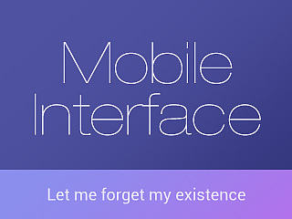 +Mobile Interface+