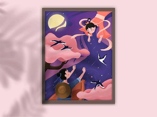 七夕节日插画