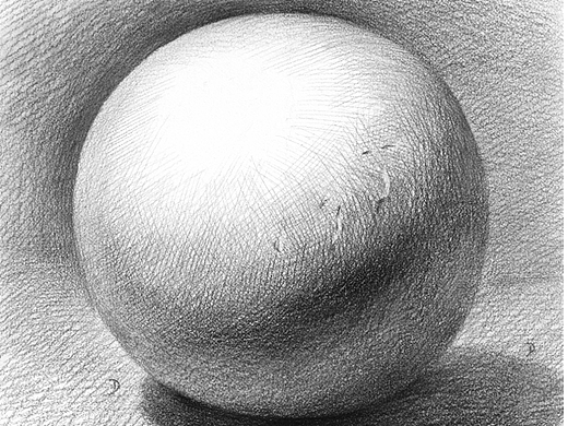 素描基础球体绘画