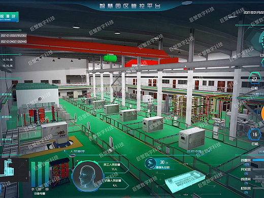 云南昆明数字孪生智慧工厂,工厂车间数字化三维仿真交互,3d可视化数据大屏展示系统
