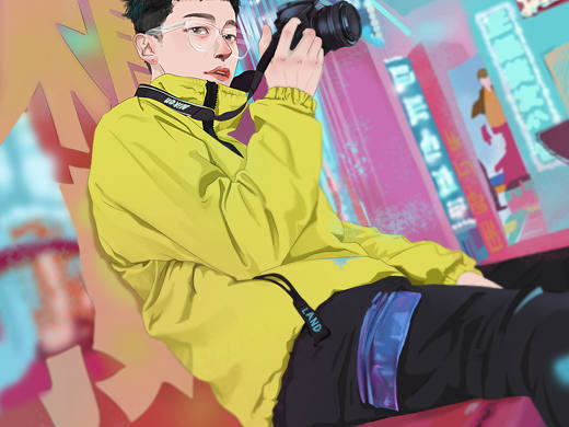 柠檬色的摄影少年