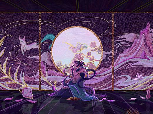 月（个人主页-ZNTU0MDE1NzI=） - 新锐潮流插画 - 站酷设计师黄花菜鸽子汤原创素材 - 站酷ZCOOL