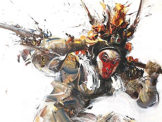 画家邓宇.悟空系列