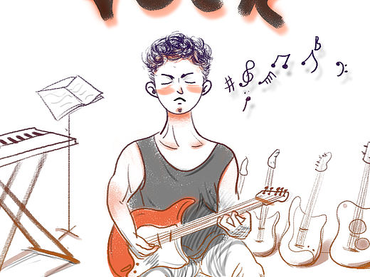rocker（个人主页-ZNDAwNjExOTY=） - 绘画 - 站酷设计师丁果原创素材 - 站酷ZCOOL