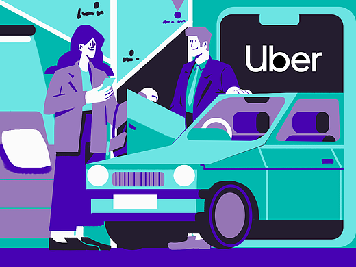 uber运营插画练习