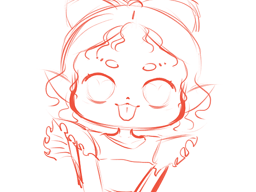 每日一画之大头妹