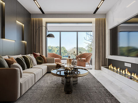 现代 高级灰 客餐厅🔥