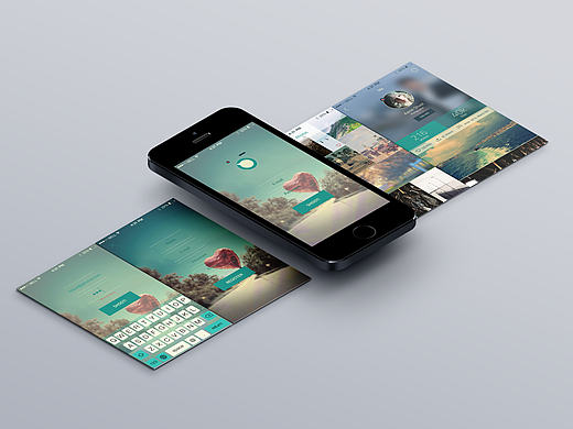 手机个人图册UI