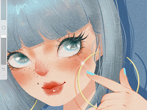 插画/女生头像/procreate