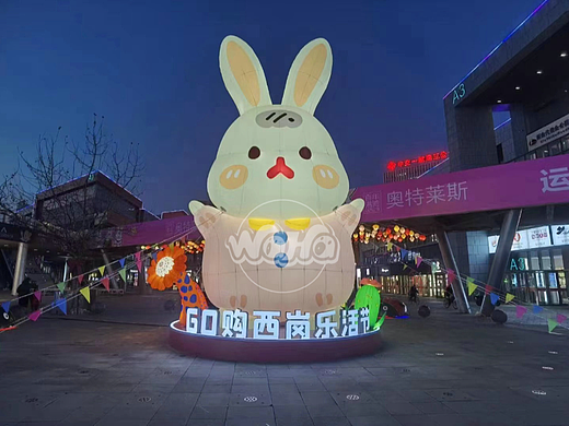 奥特莱斯气模定制 生活广场气模美陈布景 大明气模卡通