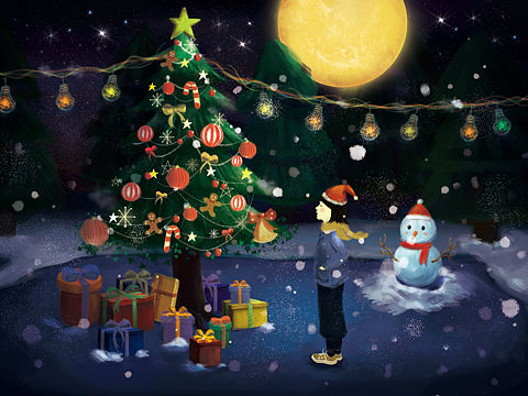 圣诞节（个人主页-ZMjU0MzMyNjQ=） - 创作习作 - 站酷设计师佳佳同学啊原创素材 - 站酷ZCOOL