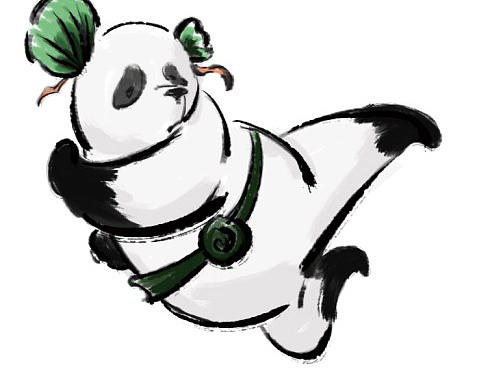 大学生创新作品_中国水墨风角色设计