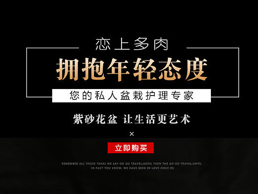 天猫京东淘宝描述 多肉植物紫砂花盆详情页(文字排版布局 海报设计 可参考)