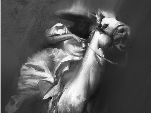 素描-骑马（个人主页-ZNjA2MTE2NTY=） - 艺术插画 - 站酷设计师阿月姑娘啊原创素材 - 站酷ZCOOL