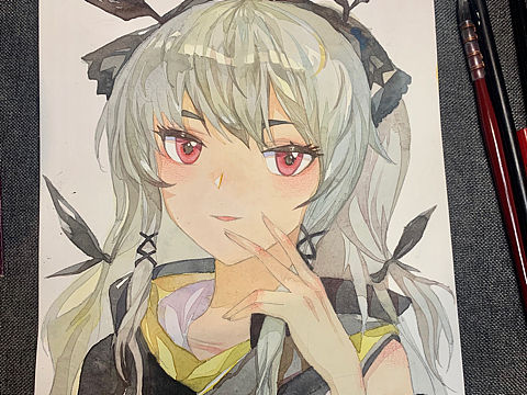 明日方舟～畫個可愛的溫蒂，[z動心]（個人主頁-ZNTE2NjIyNzY=） - 創(chuàng)作習(xí)作 - 站酷設(shè)計師淵明元明原創(chuàng)素材 - 站酷ZCOOL