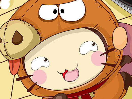 套套喵圣诞节插画,已商用。