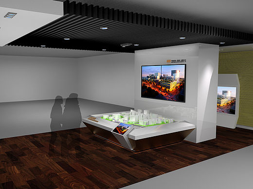 一个沙盘展位的3D设计