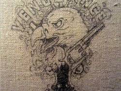 帮乐队的节奏吉他手做的纹身图案 