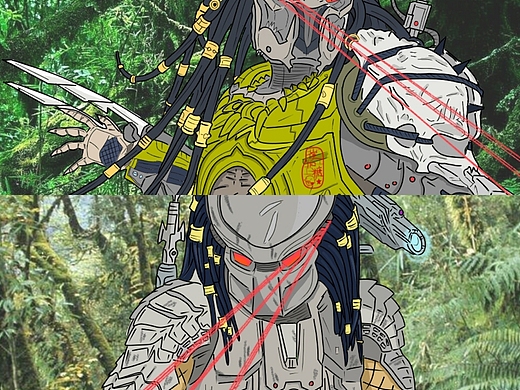 铁血战士电影插画