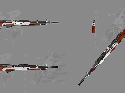 sks射手步枪改装版三视图