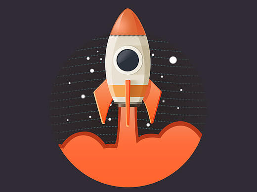 【临摹】小火箭