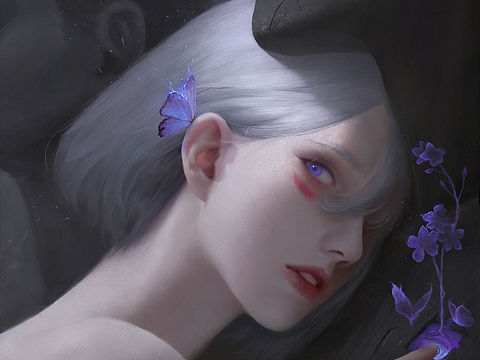 白发少女