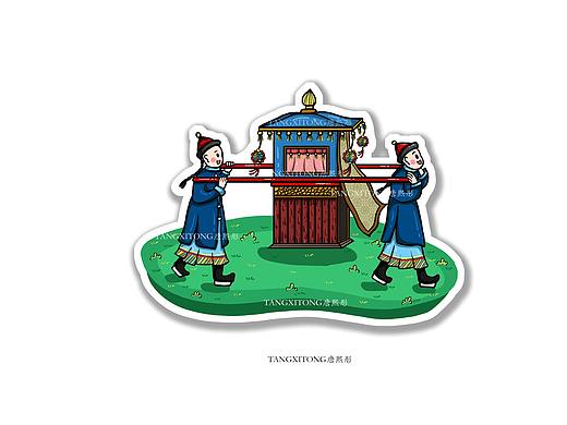 一组古代生活插画~