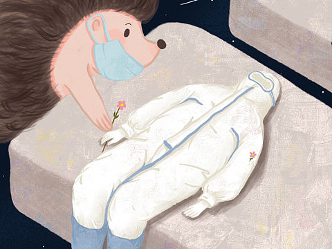 刺猬（个人主页-ZNDM2Mjc0NjQ=） - 儿童插画 - 站酷设计师水仙怪原创素材 - 站酷ZCOOL