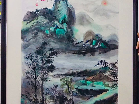 山居读书图