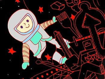 宇宙那么大，我想去看看。（个人主页-ZMTM3NjQ4OTY=） - 新锐潮流插画 - 站酷设计师fly_man原创素材 - 站酷ZCOOL