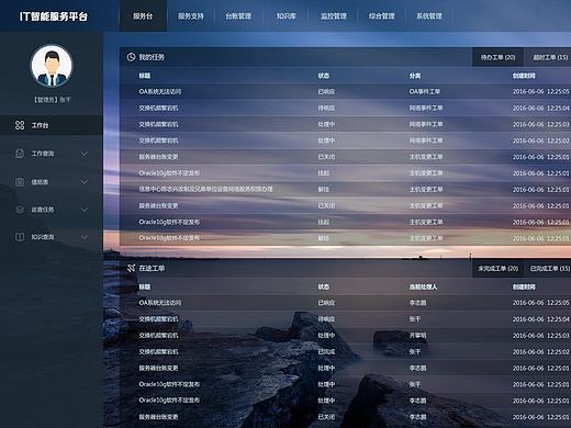 IT智能管理系统（个人主页-ZMTg5NTkzMDA=） - 软件界面 - 站酷设计师火云风暴原创素材 - 站酷ZCOOL