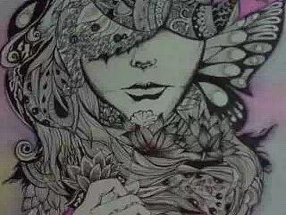 【母亲】黑白线条装饰画