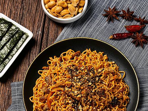 火鸡面拍摄-美食