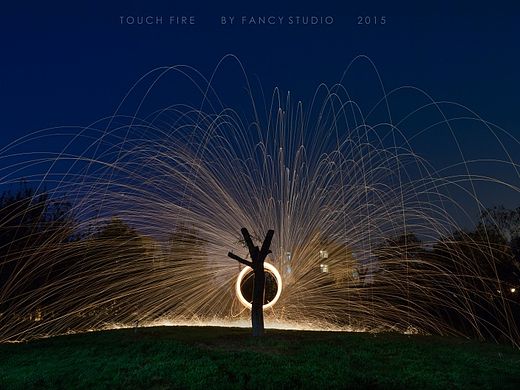 TouchFire河北科技大学光绘摄影