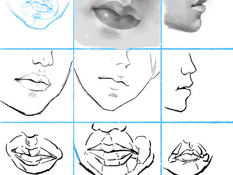 嘴练习（个人主页-ZMjk0MzUxODQ=） - 创作习作 - 站酷设计师屁big原创素材 - 站酷ZCOOL