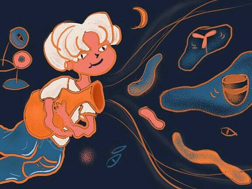 在DinlLab跟着Duoergun老师学的插画（个人主页-ZNDI4MDc2MDg=） - 商业插画 - 站酷设计师小鲸鱼XJY原创素材 - 站酷ZCOOL